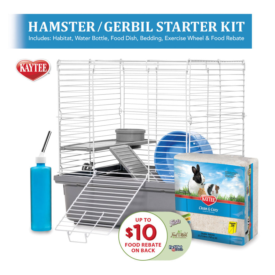 Kaytee My First Home Hamster or Gerbil Starter Kit 1ea/13.5 X 11 X 14.5