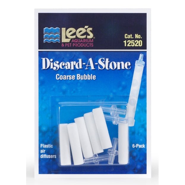 Lee's Aquarium & Pet Products Discard-A-Stone White, 1ea/Coarse, 6 Piece