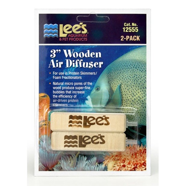 Lee's Aquarium & Pet Products Wooden Air Diffuser Tan, 1ea/3 in, 2 pk