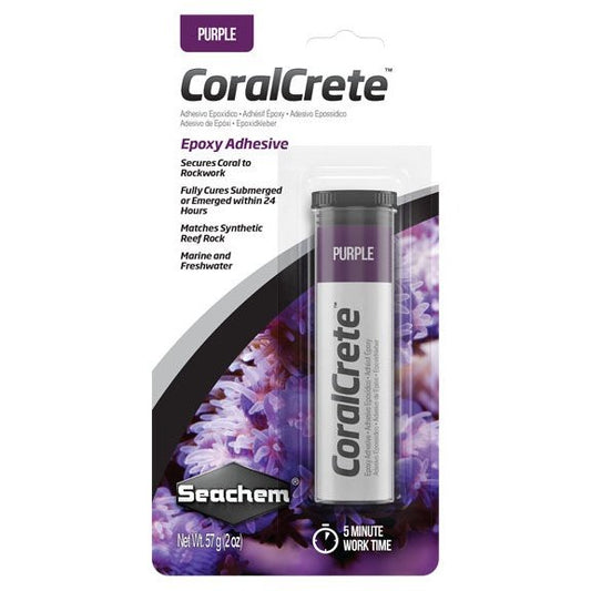 Seachem Laboratories CoralCrete Epoxy Adhesive Purple, 1ea/2 oz