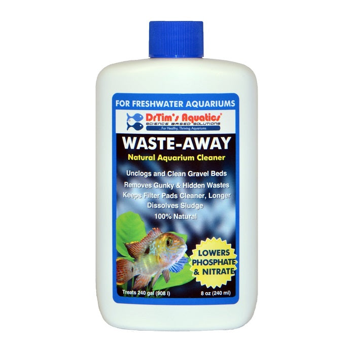 Dr. Tim's Aquatics Waste-Away Natural Aquarium Cleaner for Freshwater Aquarium 1ea/8 fl oz