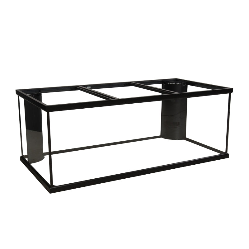 Corner-Flo 180G Wide Aquarium (2 overflows), 72" x 24" x 24" (Black) Marineland