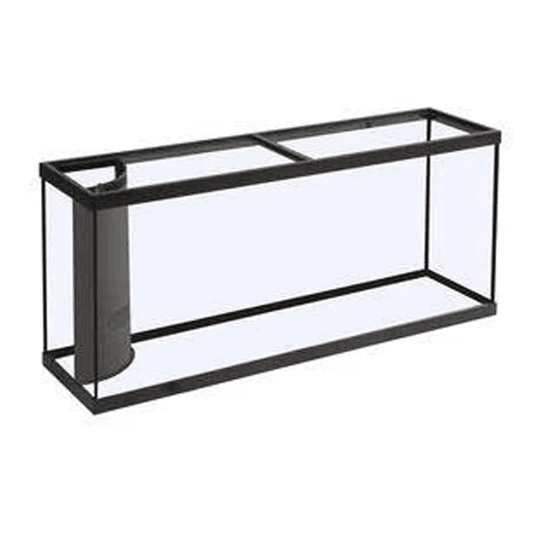 Corner-Flo 075G Aquarium (1 overflow), 48" x 18" x 21" (Black) Marineland