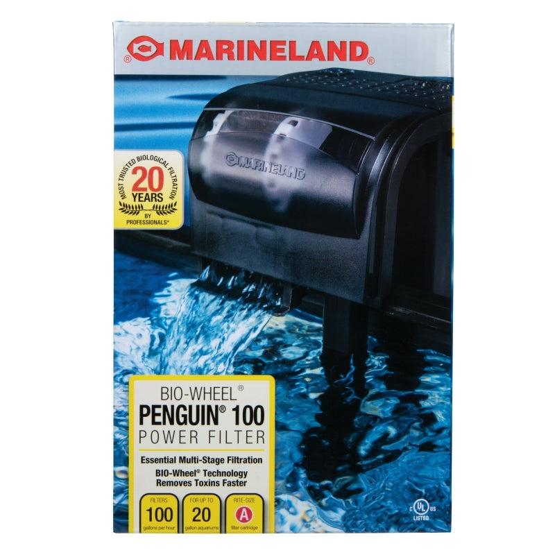 Penguin 100 Power Filter - Up to 20 gal 100 gph Marineland