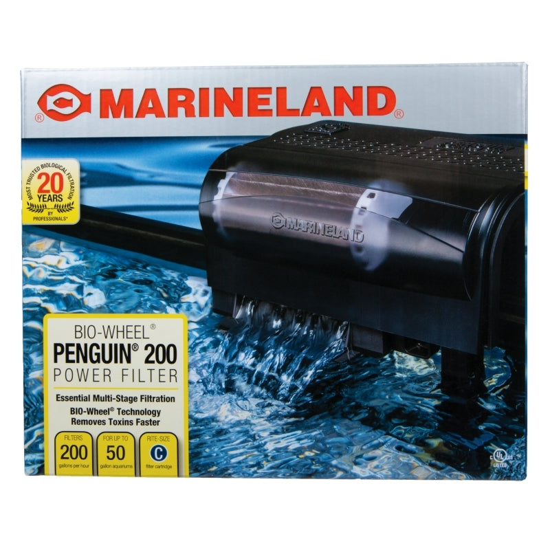 Penguin 200 Power Filter - 30 to 50 gal 200 gph Marineland