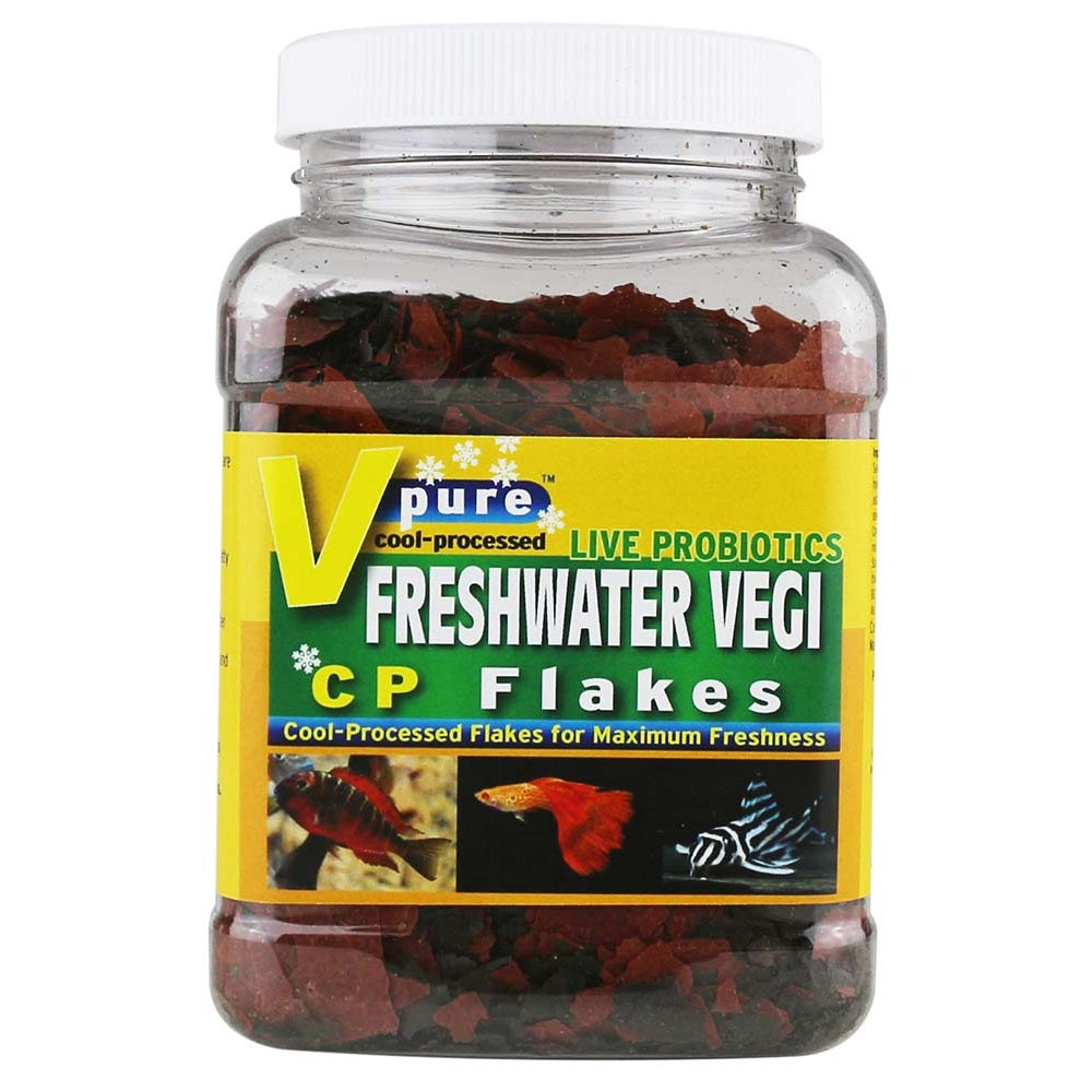 Cool-Processed Flake Food FW Veggie 3oz V2O Aquarium