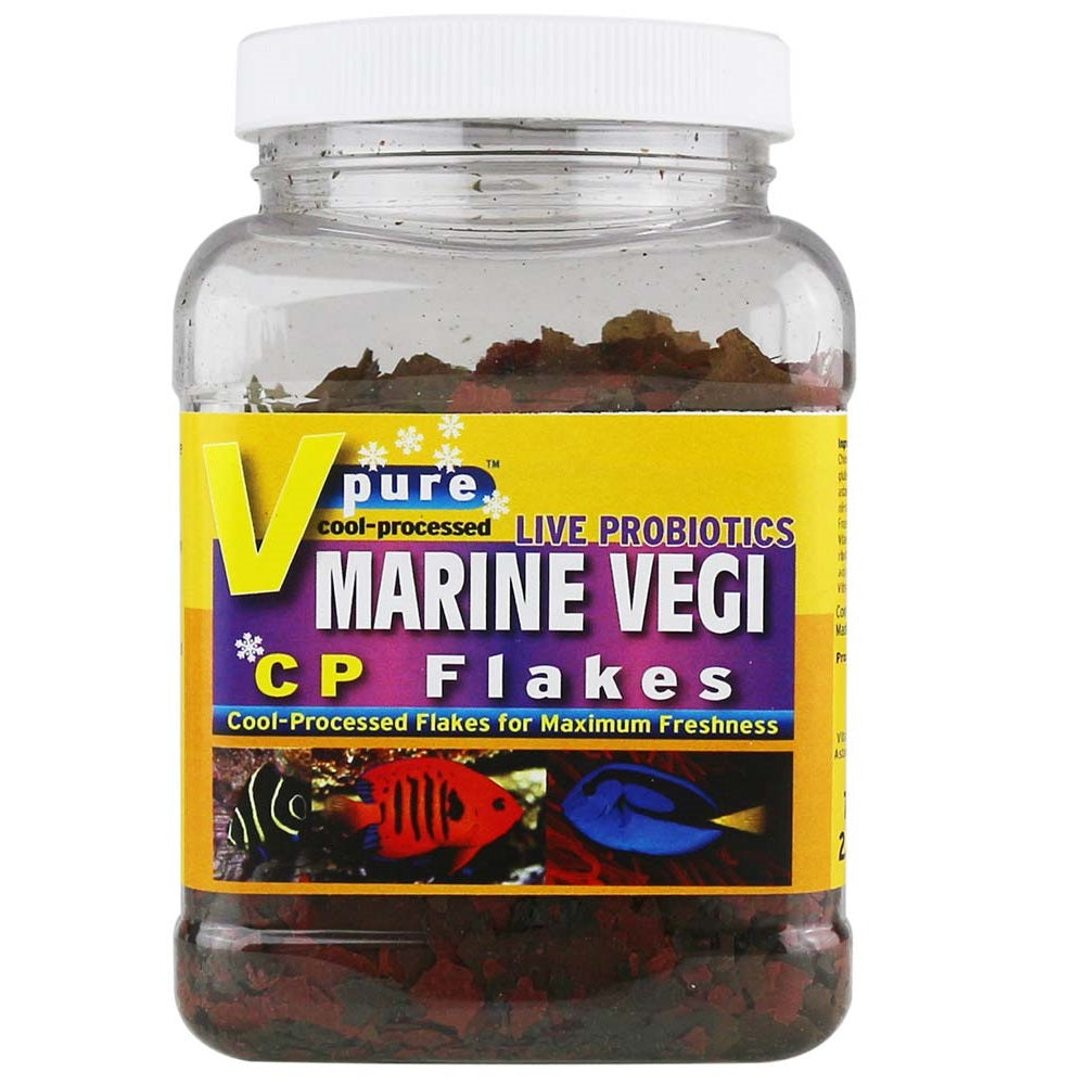 Cool-Processed Flake Food Marine Veggie 3oz V2O Aquarium 812261024561