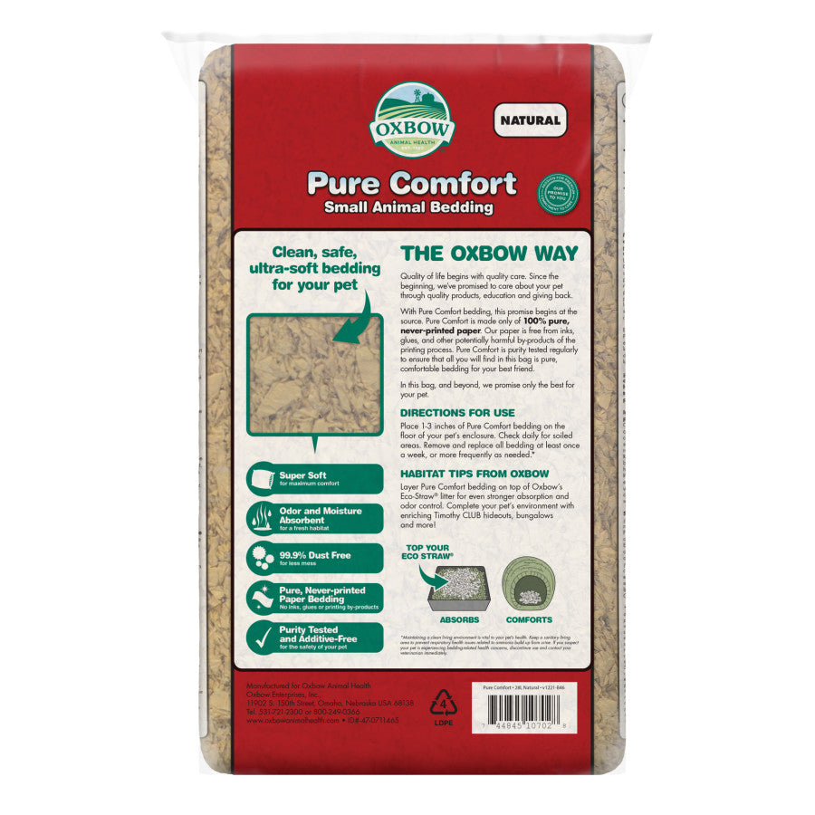 Oxbow Animal Health Pure Comfort Small Animal Bedding Natural, 1ea/28 l