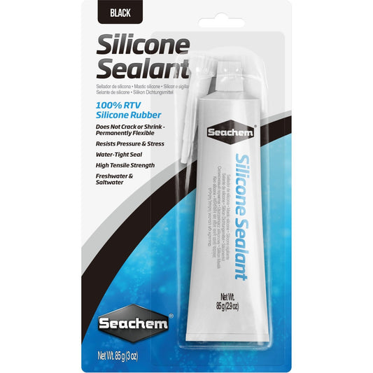 Seachem Laboratories Silicone Sealant and Adhesive Black, 1ea/3 oz