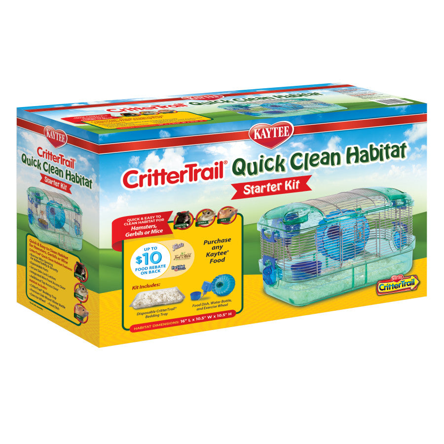 Kaytee CritterTrail Quick Clean Habitat 1ea/16 in X 10.5 in X 10.5 in