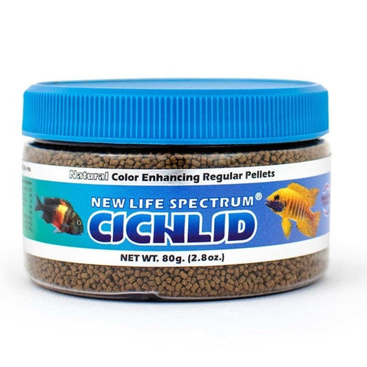 New Life Spectrum Cichlid Sinking Pellets Fish Food 1ea/2.8 oz, Regular