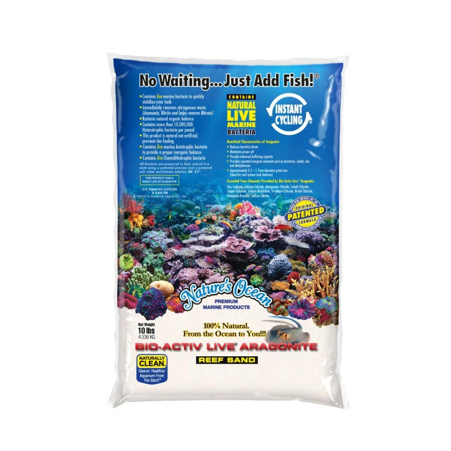 Nature's Ocean Bio-Activ Live Aragonite Live Sand #0, 1ea/10 lb