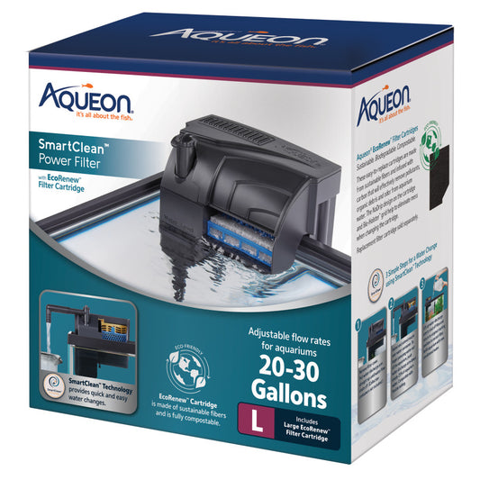 Aqueon SmartClean™ Power Filter with EcoRenew™ Filter Cartridge 1ea/20-30 gal