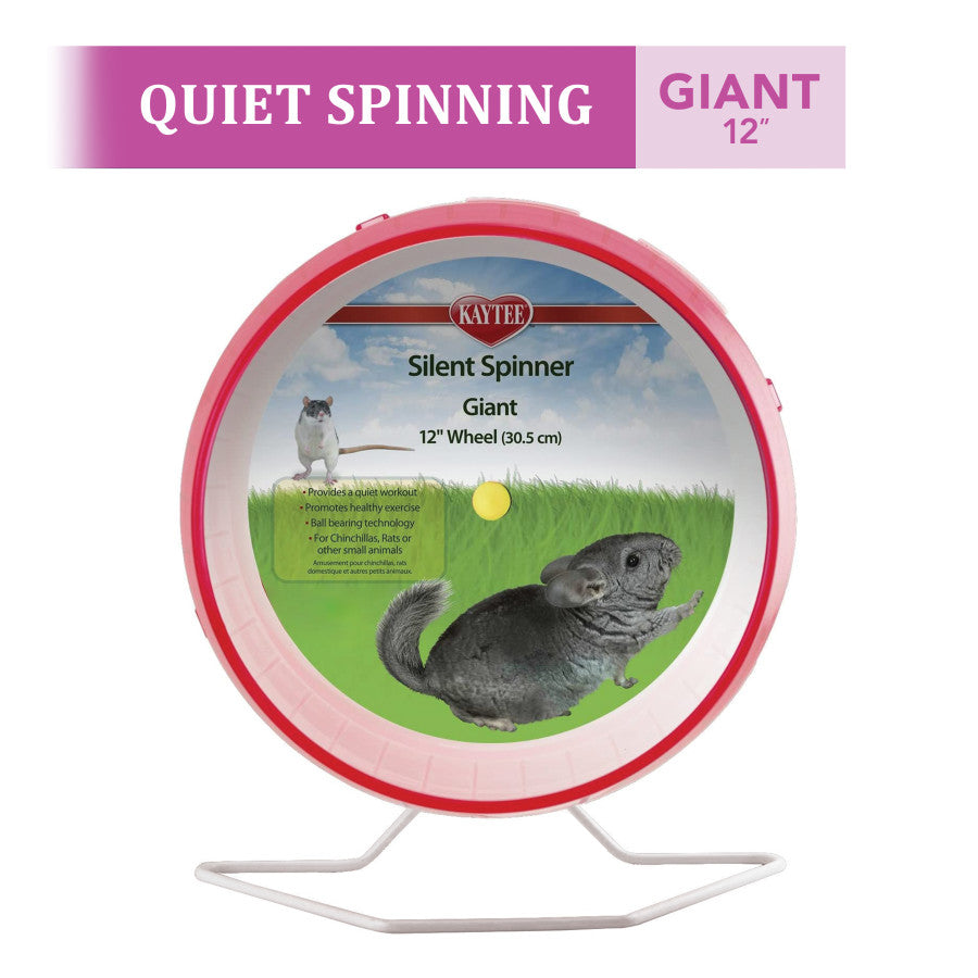 Kaytee Silent Spinner Wheel Clear, 1ea/12 in