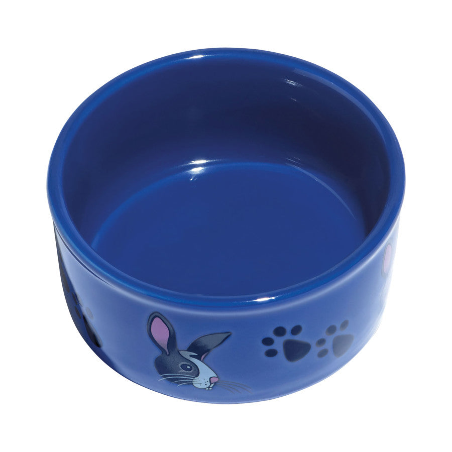 Kaytee Paw-Print PetWare Bowl Bunny, 1ea/4.25 in Diameter