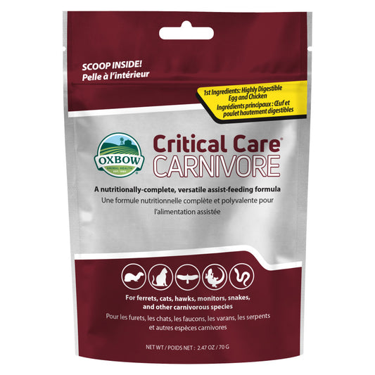 Oxbow Animal Health Critical Care Carnivore Feeding Formula 70g, 1ea/2.47 oz