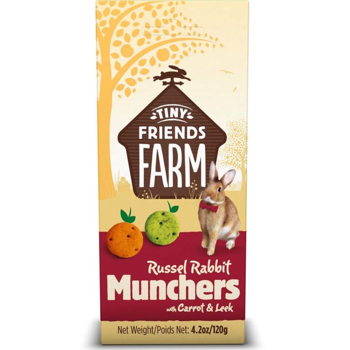 Tiny Friends Farm Russel Rabbit Munchers w/Carrot & Leek 1ea/4.2 oz