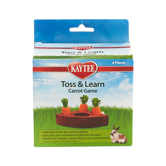 Kaytee Toss & Learn Carrot Game 1ea/4 Pieces