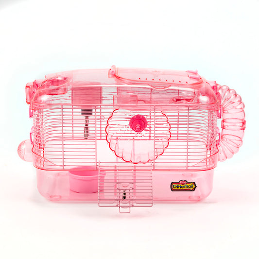 Kaytee CritterTrail One Level Habitat Pink Edition 1ea/20 in X 11.5 in X 11 in