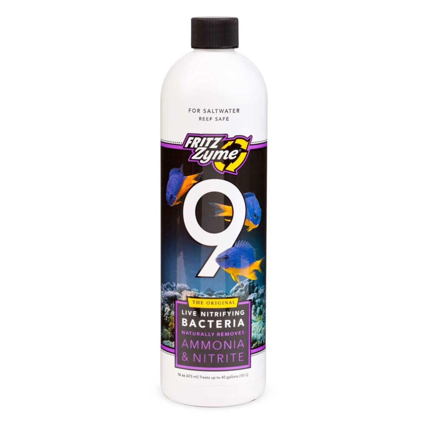 Fritz FritzZyme 9 Saltwater Live Nitrifying Bacteria 1ea/16 fl oz