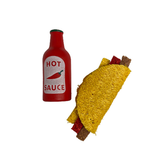 A & E Cages Nibbles Spicy Taco Small Animal Chew Toy 1ea/One Size