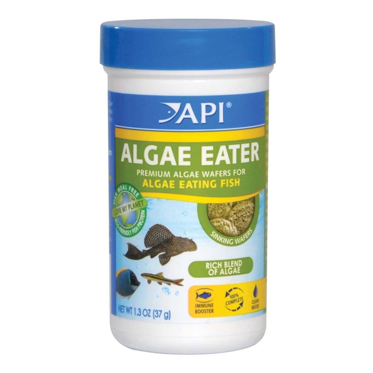 API Algae Eater Premium Sinking Wafer Fish Food 1ea/1.3 oz