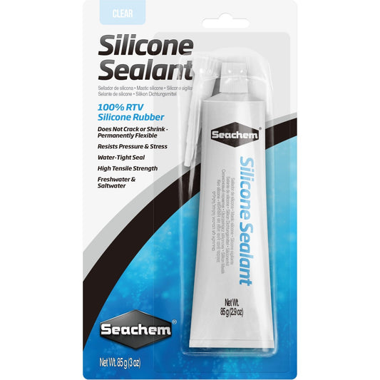 Seachem Laboratories Silicone Sealant and Adhesive Clear, 1ea/3 oz