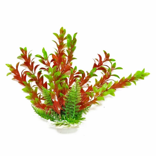 Aquatop Hygro Aquarium Plant with Weighted Base Green, Red, 1ea/6 in