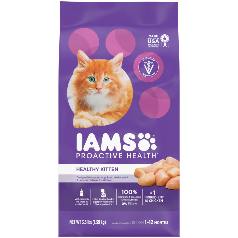 IAMS Proactive Health Kitten Dry Cat Food Chicken, 1ea/3.5 lb