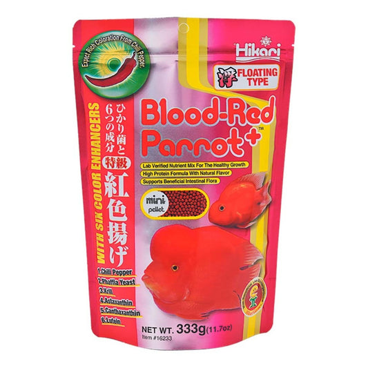 Hikari USA Blood-Red Parrot+ Floating Fish Food 1ea/11.7 oz, Mini