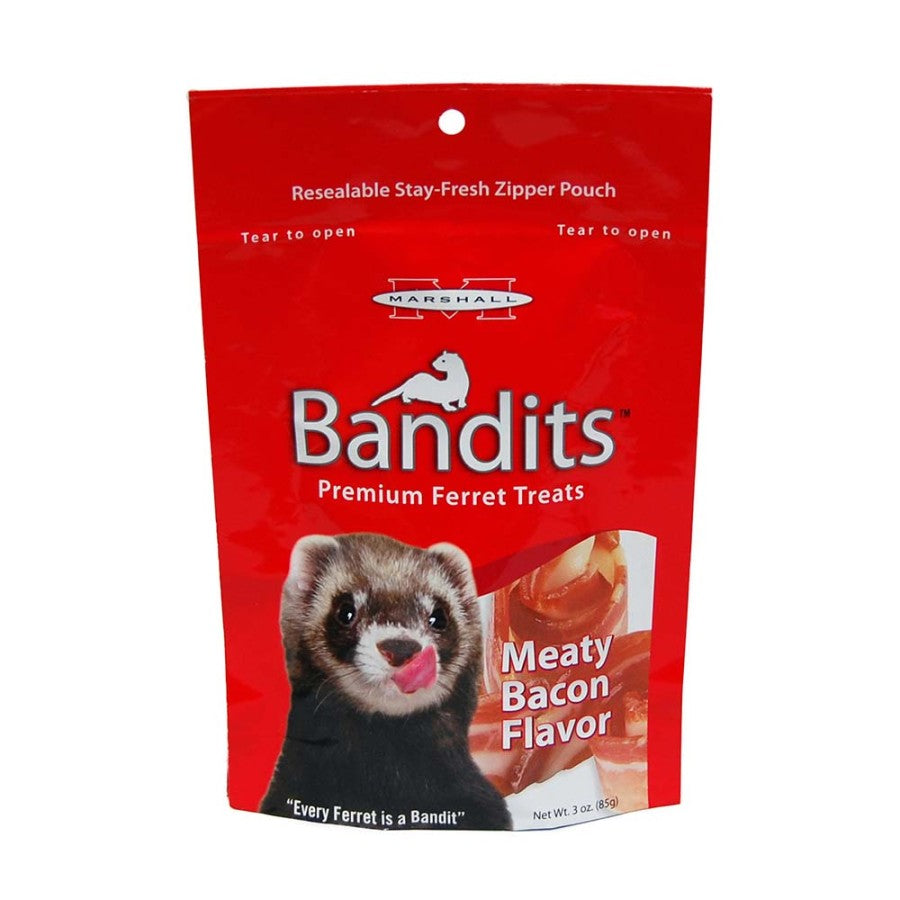 Marshall Pet Products Bandits Ferret Treat Meaty Bacon 1ea/3 oz