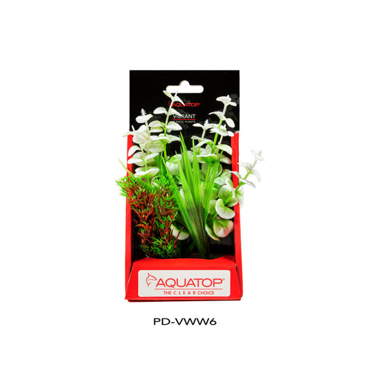 Aquatop Vibrant Wild Plant White, 1ea/6 in