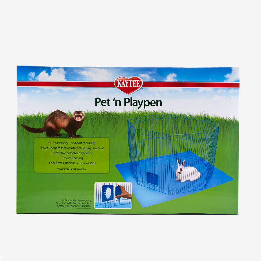 Kaytee Pet-N-Playpen for Rabbits, Guinea Pigs, and Ferrets 1ea/Large