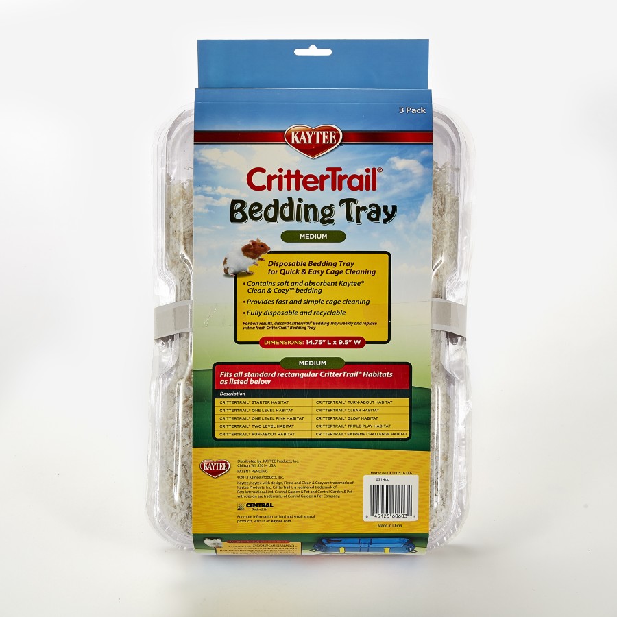 Kaytee Crittertrail Bedding Tray 1ea/3 ct, 5 in X 9.75 in X 16.75 in