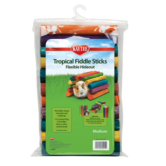 Kaytee Tropical Fiddle Sticks Hideout Assorted, 1ea/Medium