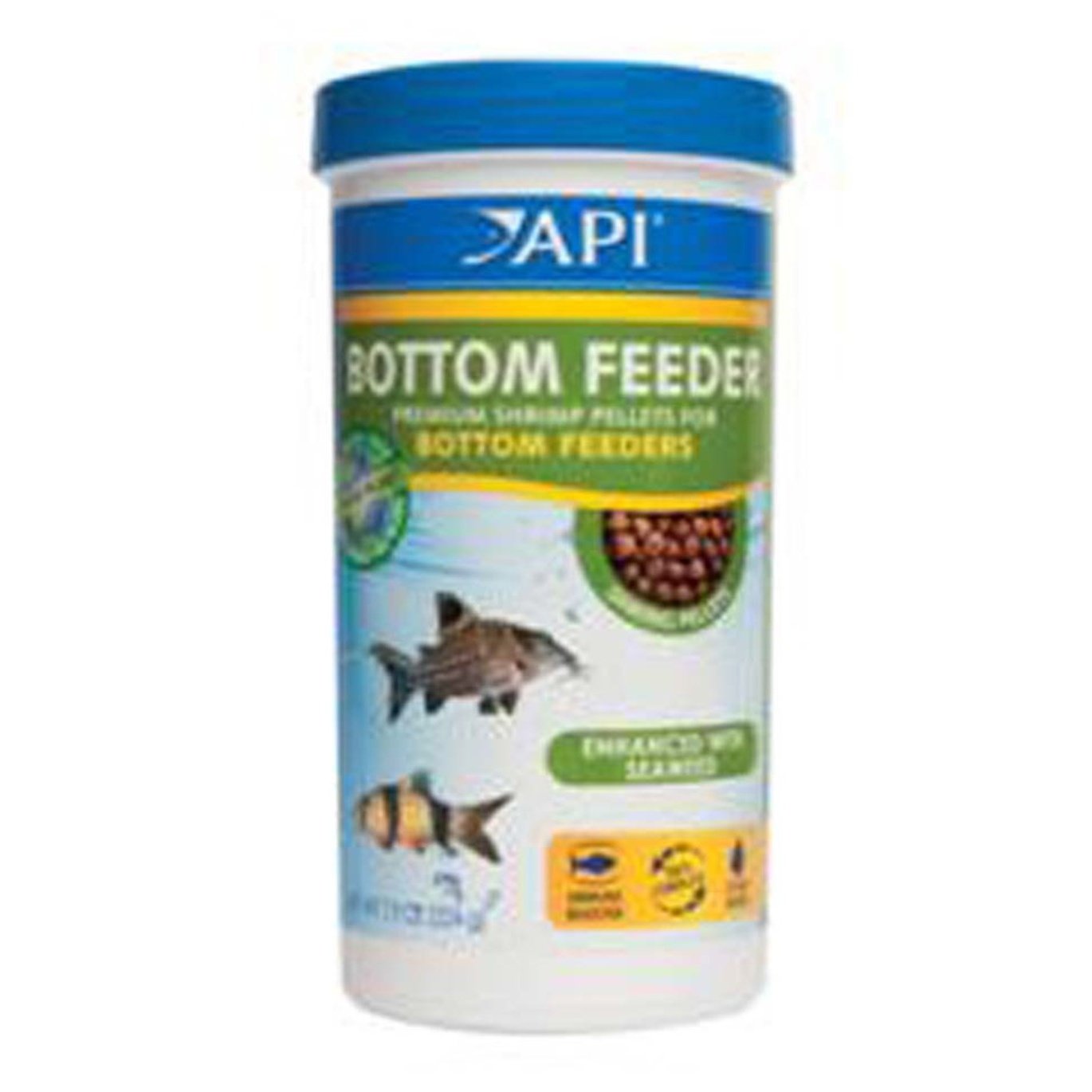 API Bottom Feeder Premium Shrimp Sinking Pellets Fish Food 1ea/7.9 oz