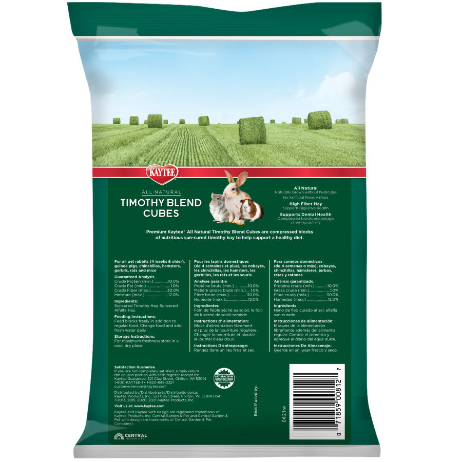 Kaytee Timothy Hay Blend Cubes 1ea/1 lb