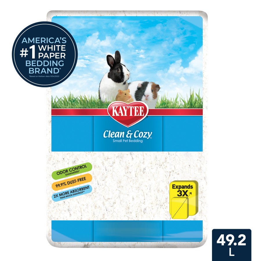 Kaytee Clean & Cozy White Paper Bedding 1ea/49.2 l