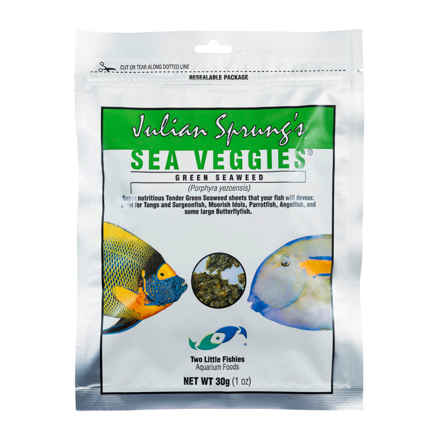 Two Little Fishies Julian Sprung's Seaveggies Green Seaweed Fish Food 1ea/1 oz