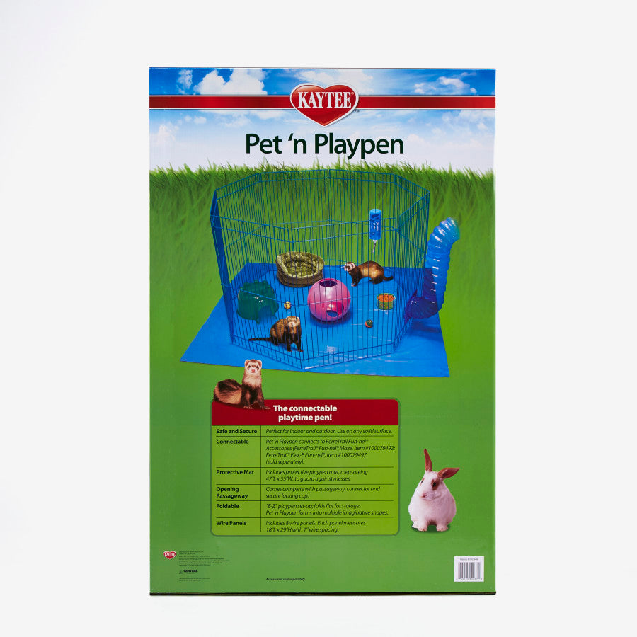 Kaytee Pet-N-Playpen for Rabbits, Guinea Pigs, and Ferrets 1ea/Large