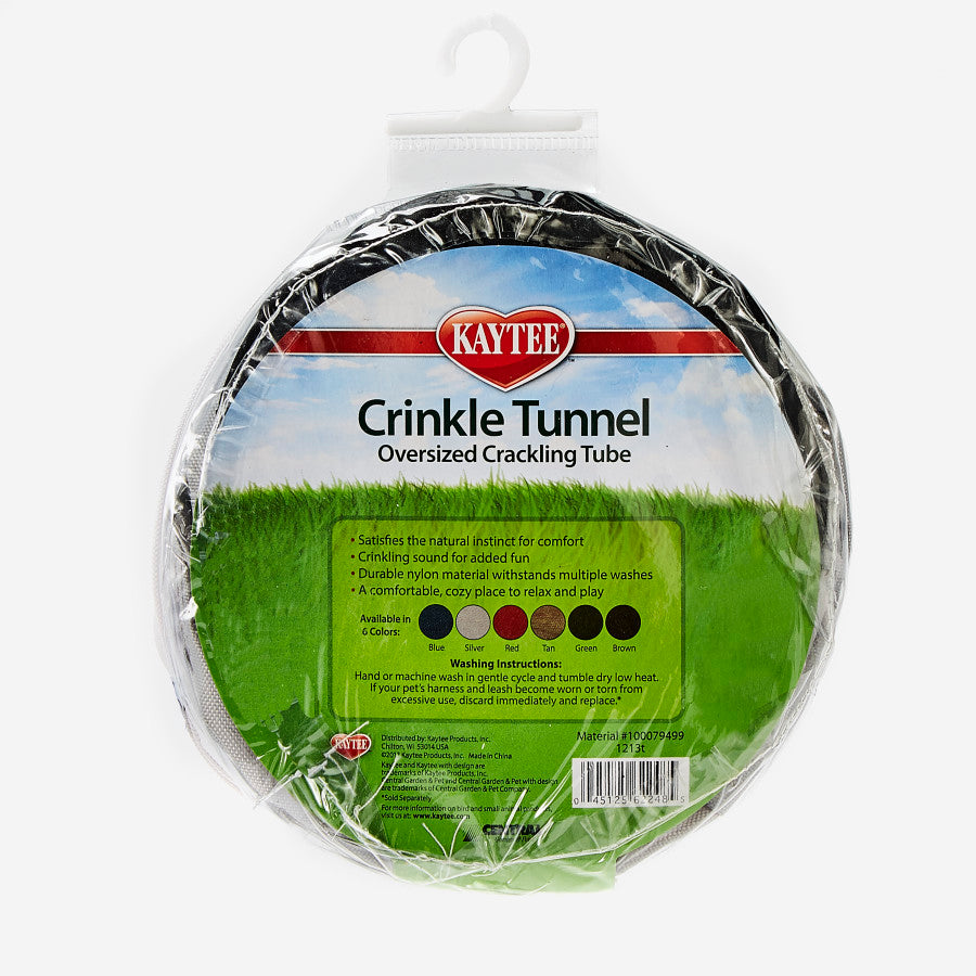 Kaytee Crinkle Tunnel Silver, 1ea