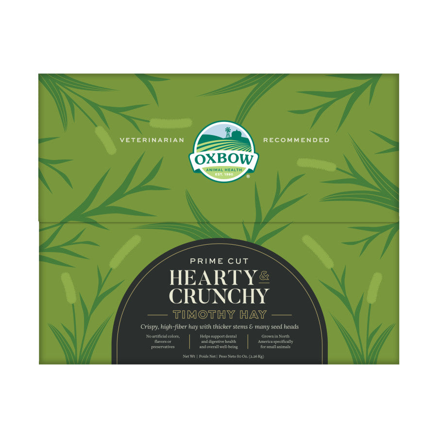 Oxbow Animal Health Prime Cut Hearty & Crunchy Timothy Hay Small Animal Treat 1ea/80 oz