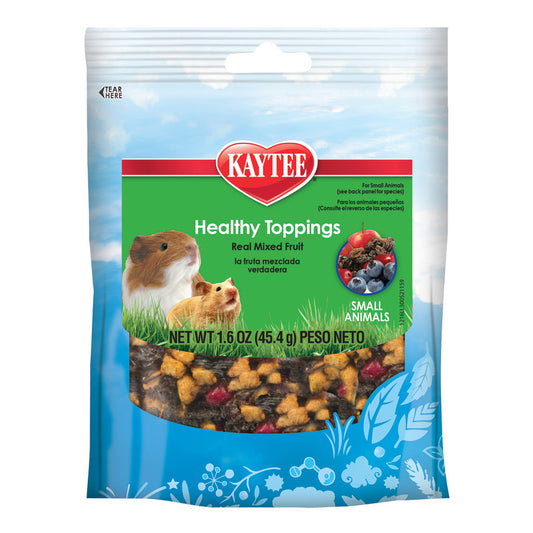 Kaytee Healthy Toppings Mixed Fruit Treat for Small Animals 1ea/1.6 oz