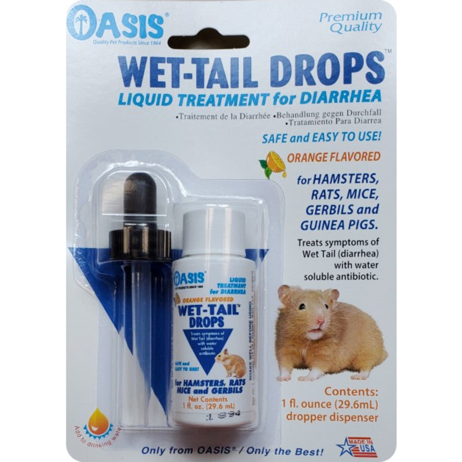 Oasis Wet Tail Drops Diarrhea Treatment for Small Animals 1ea/1 fl oz