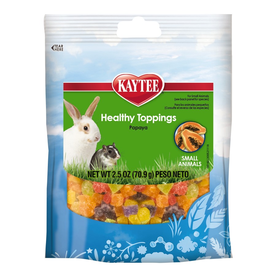 Kaytee Healthy Toppings Papaya Treat for Small Animals 1ea/2.5 oz