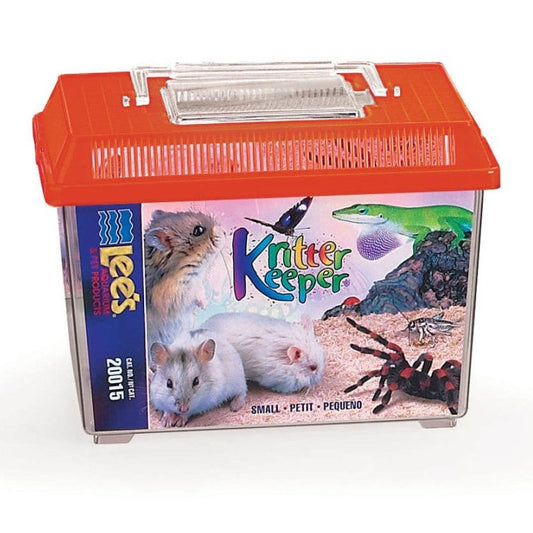 Lee's Aquarium & Pet Products Rectangle Kritter Keeper with Lid Label Assorted, 1ea/0.5 gal, SM