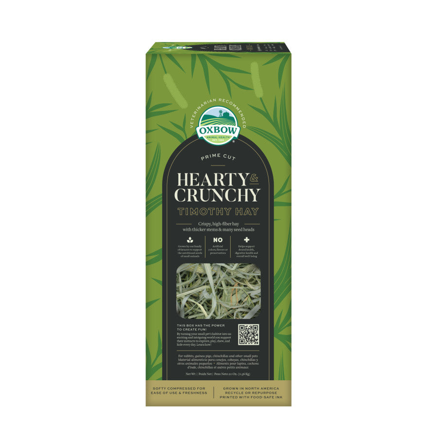 Oxbow Animal Health Prime Cut Hearty & Crunchy Timothy Hay Small Animal Treat 1ea/20 oz