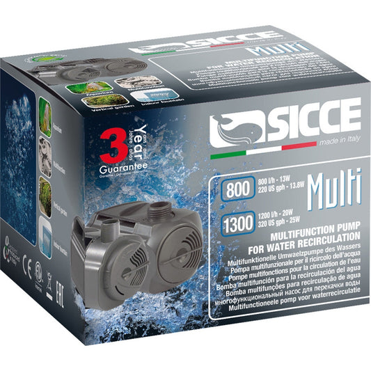 Sicce MULTI 800 Pump - 220 GPH 1ea