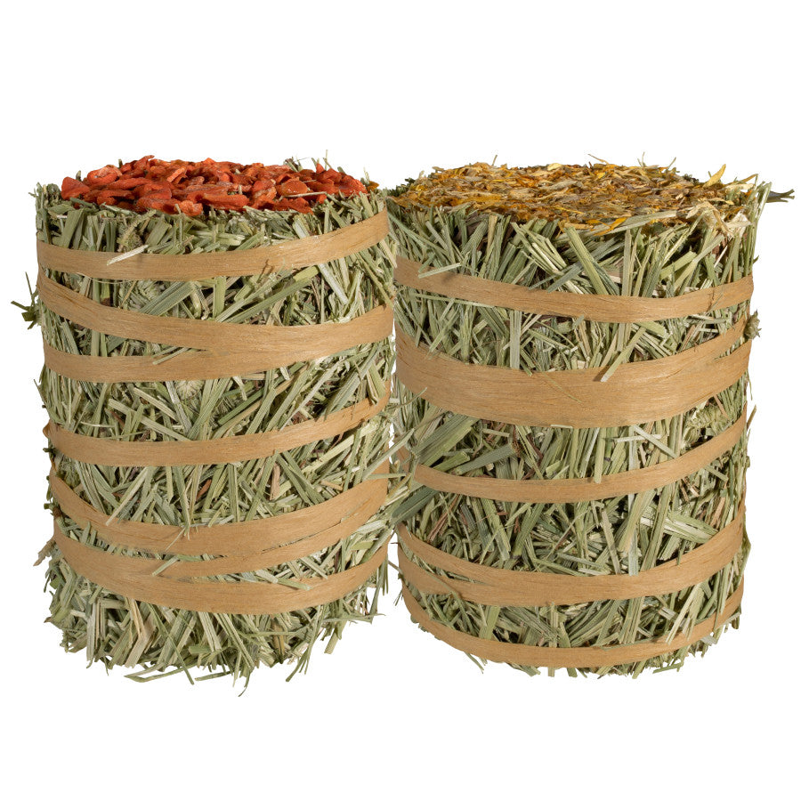 Kaytee Field+Forest Mini Hay Bales Carrot Marigold 2 Pack, 1ea/7 oz