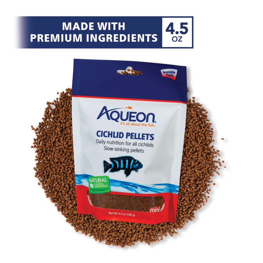 Aqueon Cichlid Food 1ea/Mini 4.5 oz